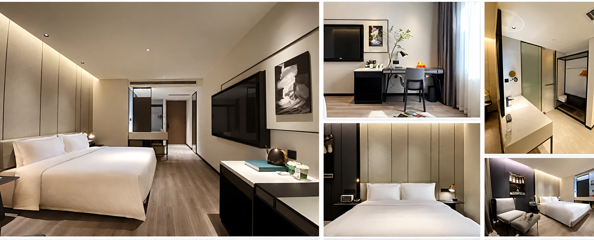 Guestroom views of the Shanghai hotel project