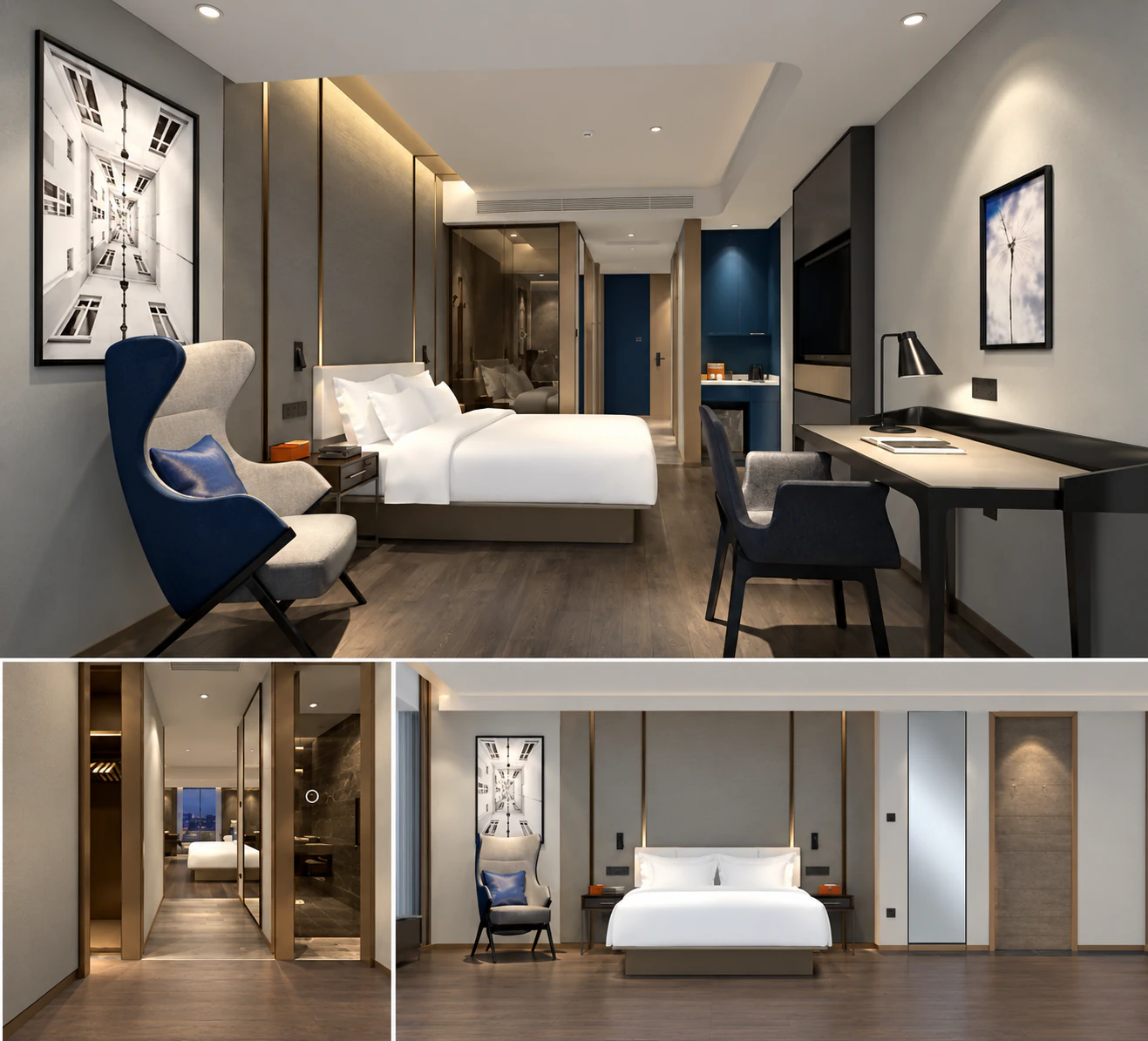Room types of the Shanghai hotel project