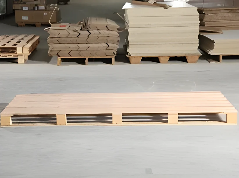 Place the pallet on the flat floor.