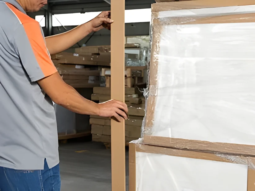 Tightly wrap all units with stretch film.